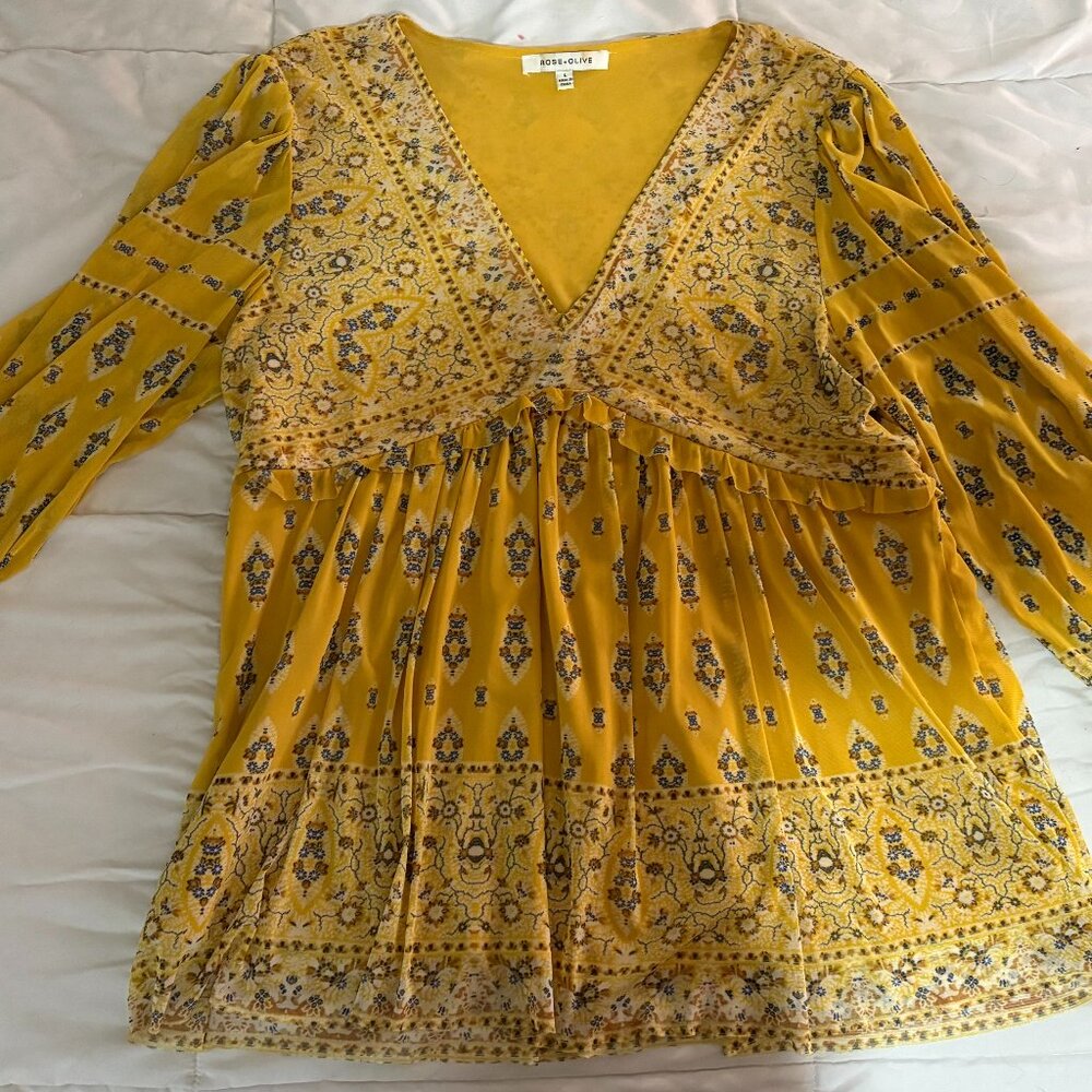 Yellow blouse